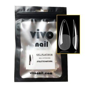 VIVO 500pc Stiletto MATTE Medium Full Cover Gel Artificial False Fake Nails Tips